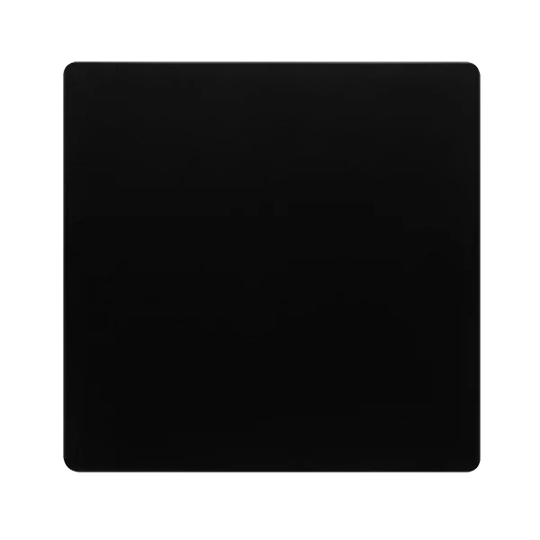 Screwless Plate Matt Black 1 Gang Blank Plate - Black Trim