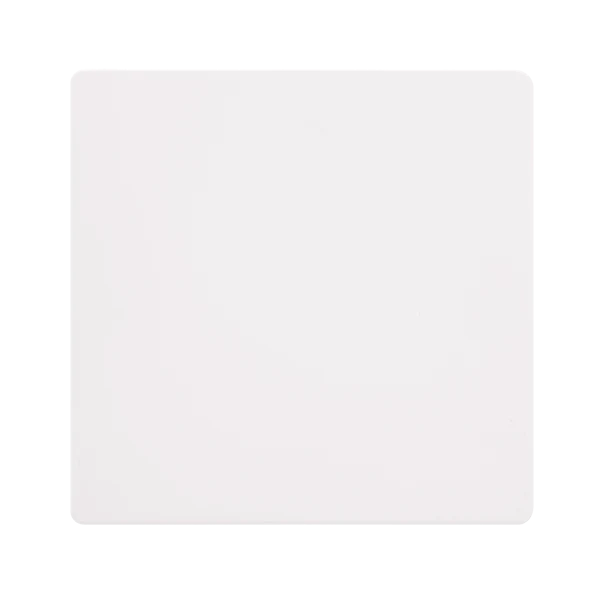 Screwless Plate White Metal 1 Gang Blank Plate