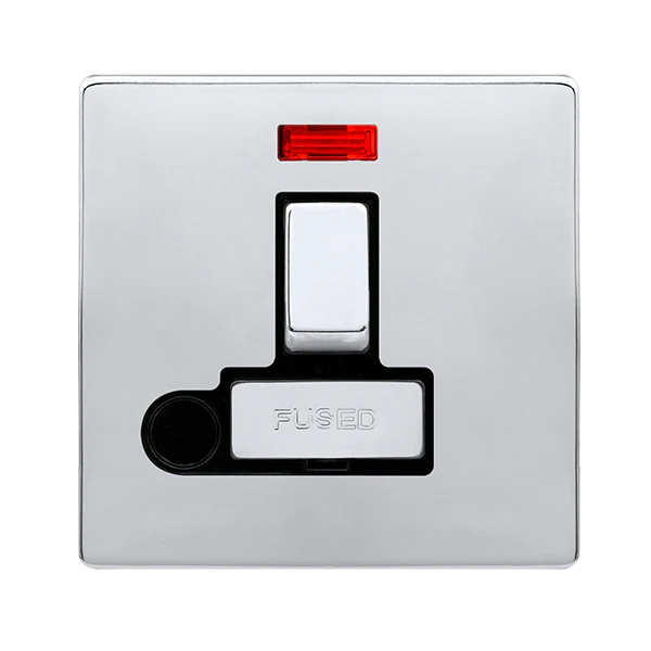 Screwless Plate Polished Chrome