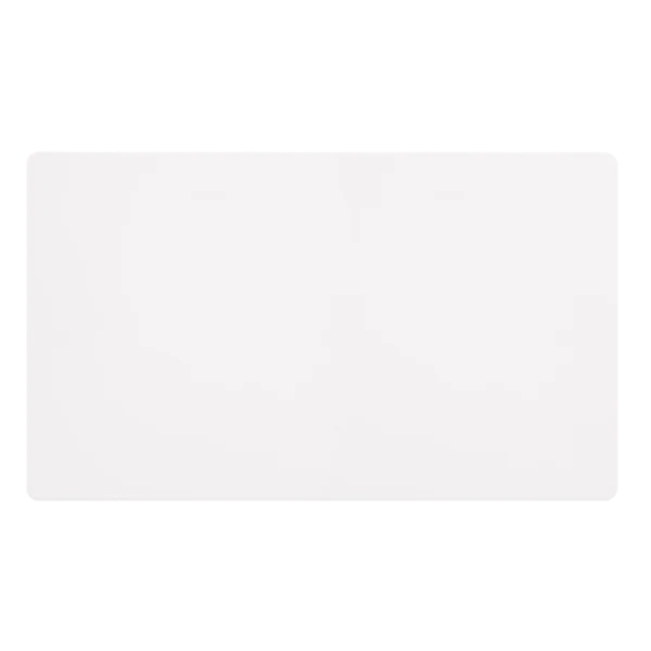 Screwless Plate White Metal 2 Gang Blank Plate