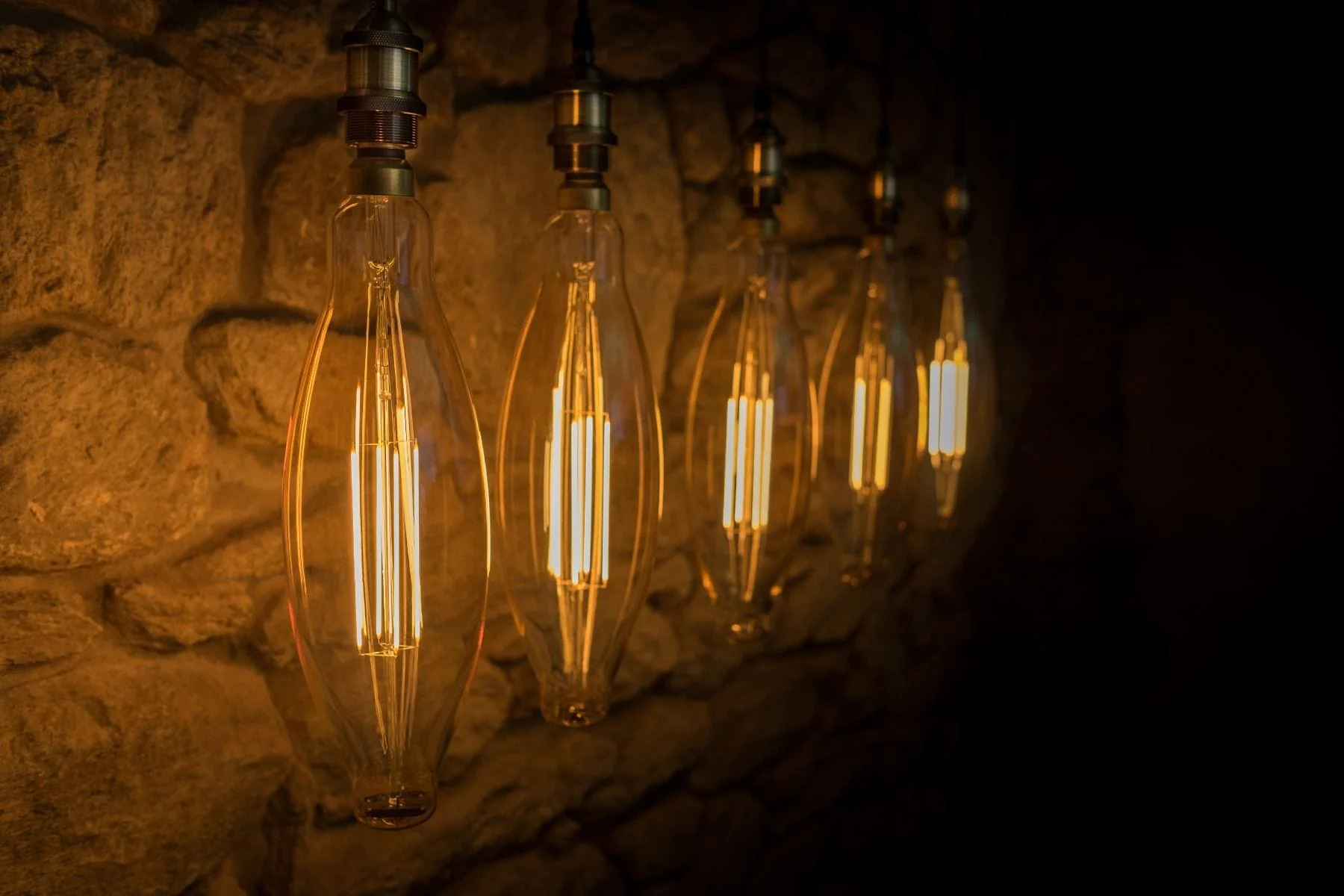 LARGE 4W E27 ES Vintage 3.5K BT120 LED Light Bulb 1800K Dimmable - Image 4