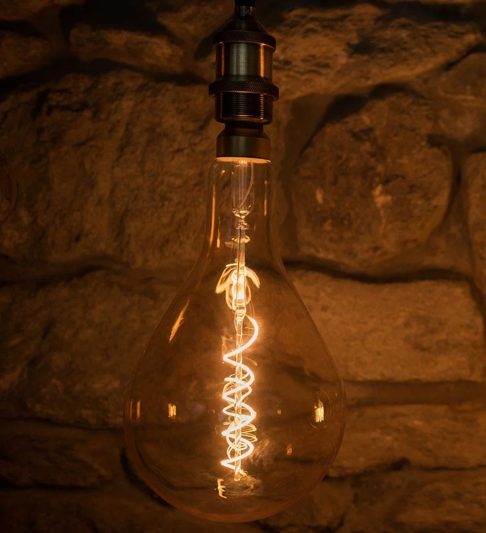 LARGE 6W E27 ES Vintage Edison PS160 LED Light Bulb 1800K Spiral Filament High CRI Dimmable - Image 7