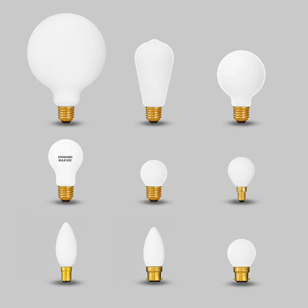 8W 2800K Warm White E27 Matt White G125 Dimmable LED Light Bulb - Image 5