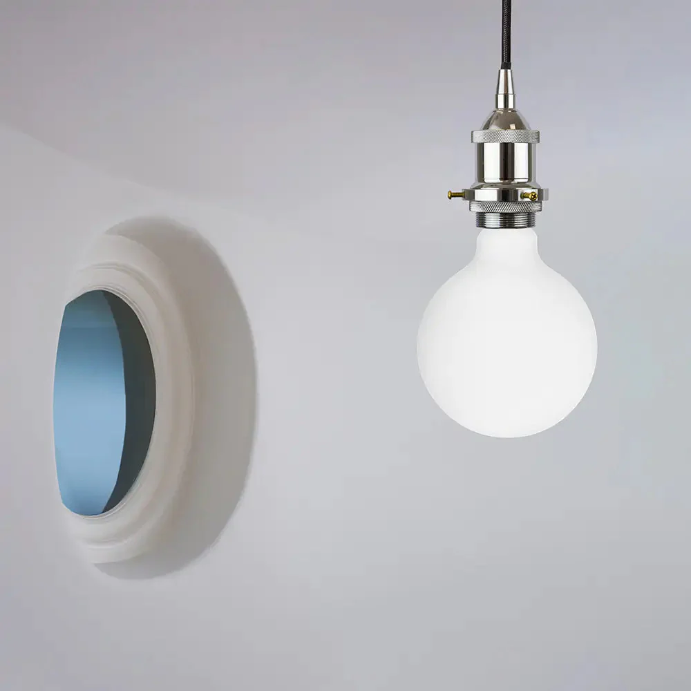 8W 2800K Warm White E27 Matt White G80 Dimmable LED Light Bulb - Image 3