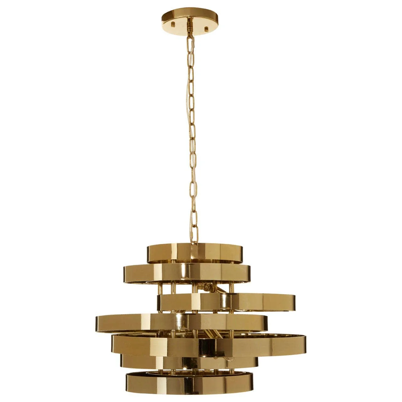 Alana 4 Bulb Gold Finish Pendant Lamp - Image 5