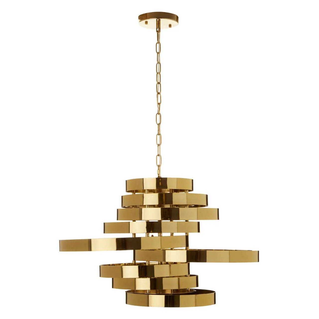 Alana 5 Bulb Gold Finish Pendant Lamp - Image 6