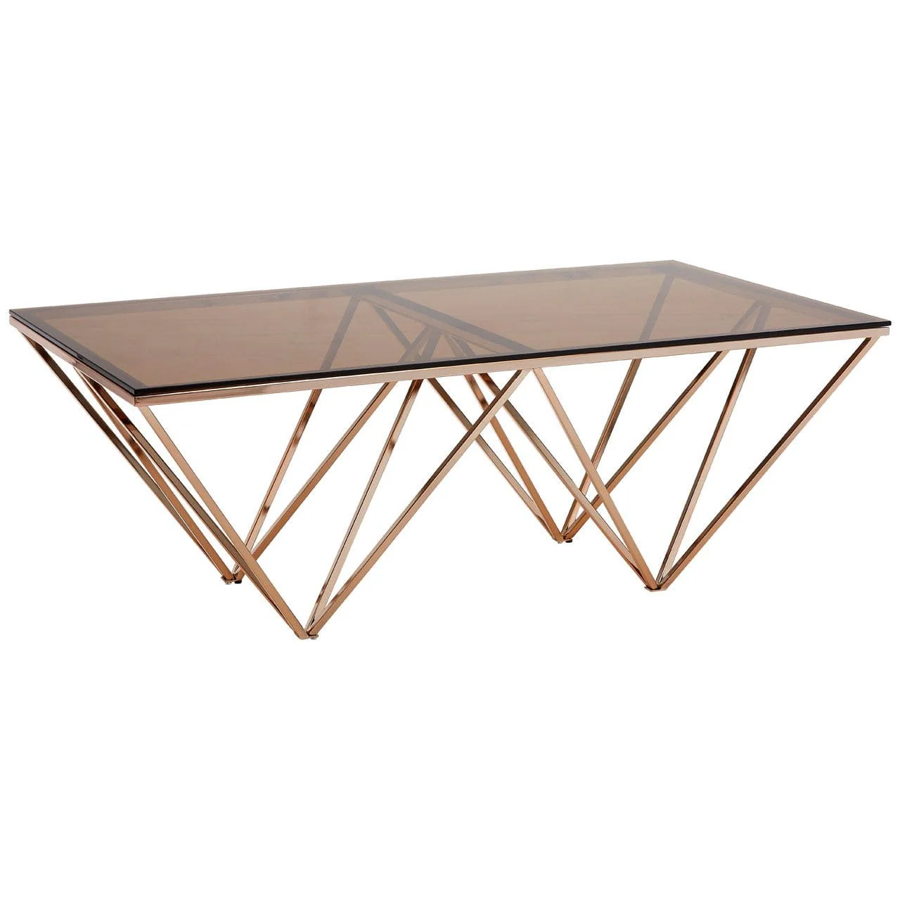 Allure Champagne Metal Legs Coffee Table - Image 2