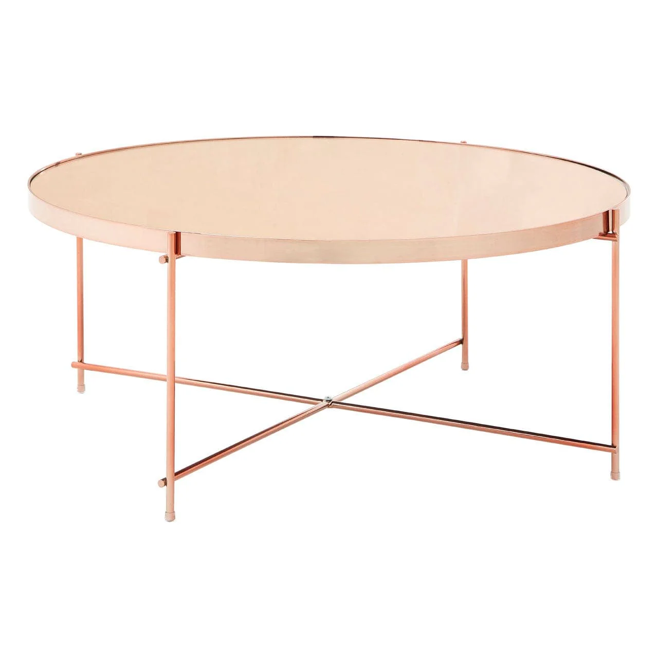 Allure Pink Mirror Coffee Table