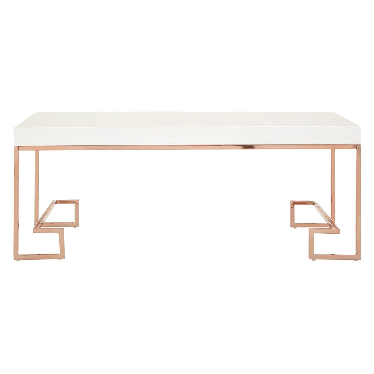 Allure Rose Gold Angled Legs Coffee Table
