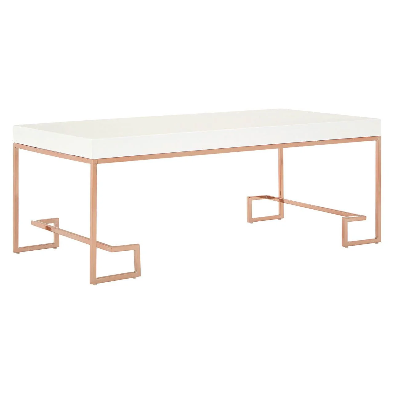 Allure Rose Gold Angled Legs Coffee Table - Image 2