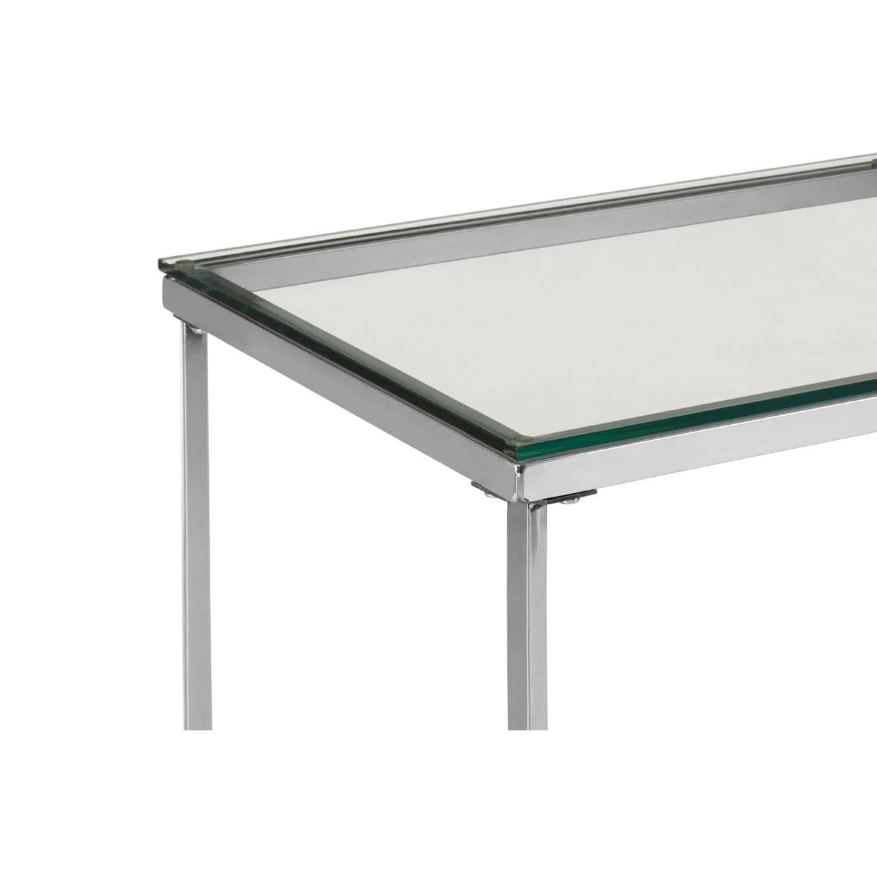 Allure Silver Cross Base Console Table - Image 2