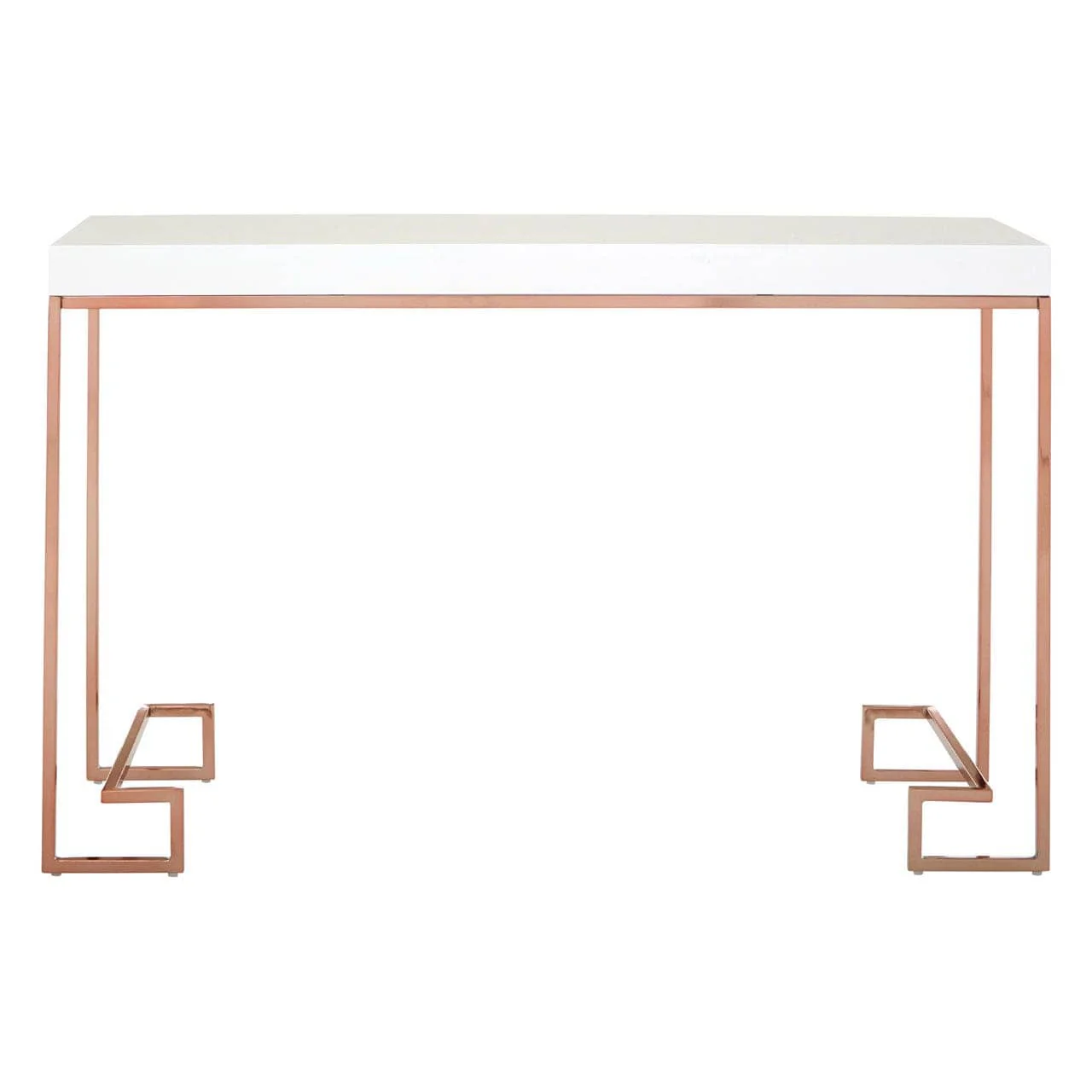Allure Console Table With Rose Gold Legs