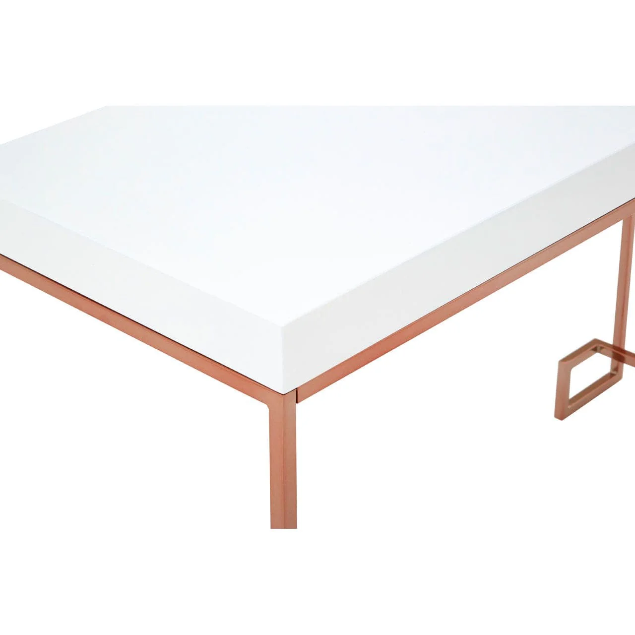 Allure Console Table With Rose Gold Legs - Image 2
