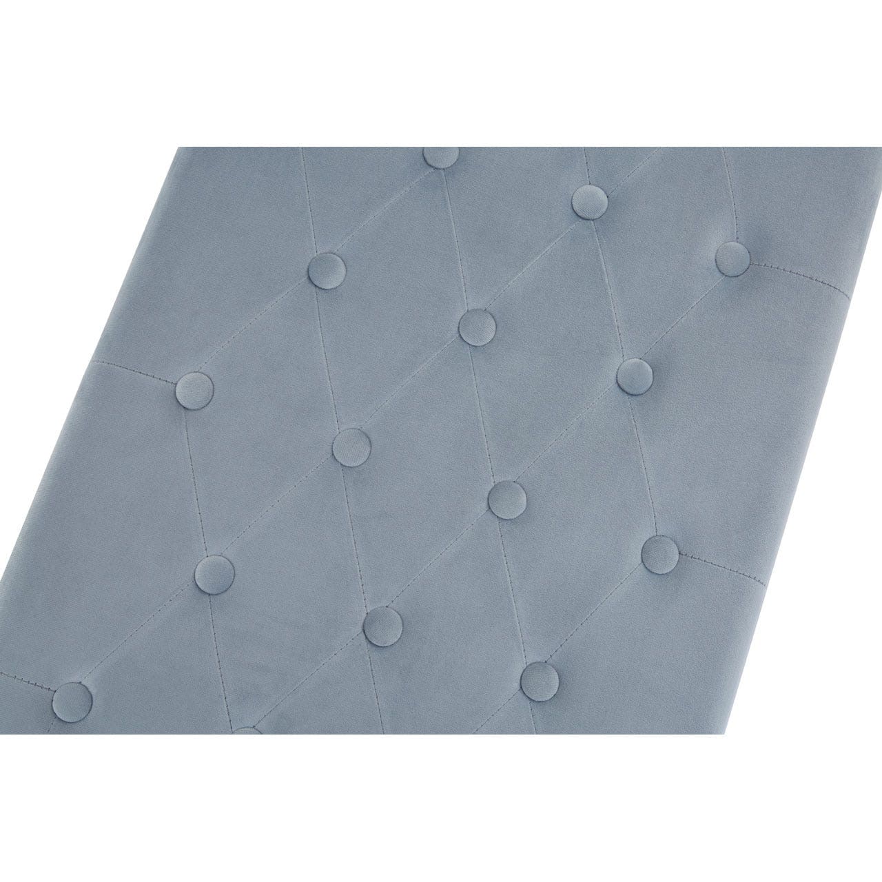 Allure Gold / Powder Blue Velvet Bench - Image 6