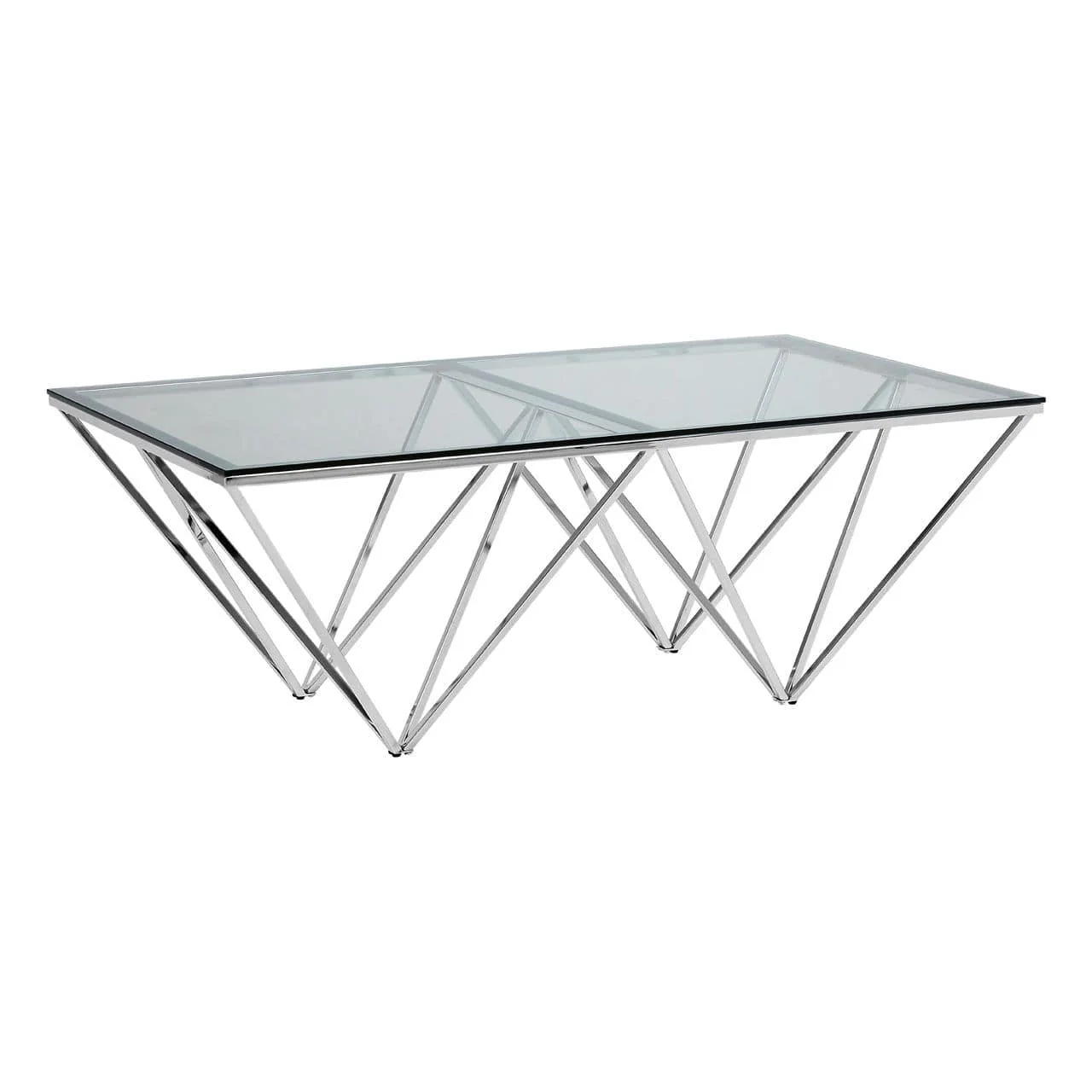 Allure Coffee Table With Triangular Base - Image 2