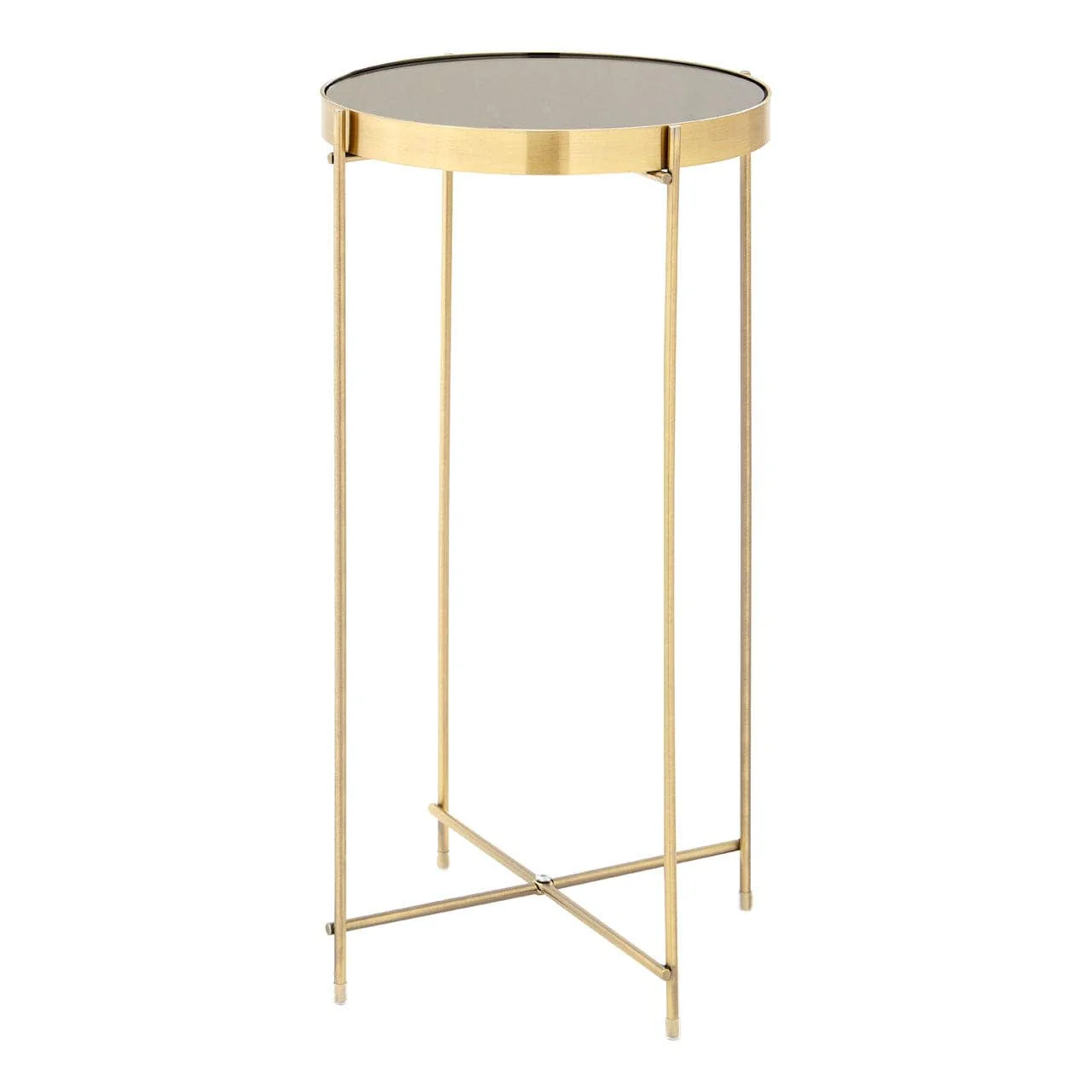 Allure Black Mirror Tall Side Table