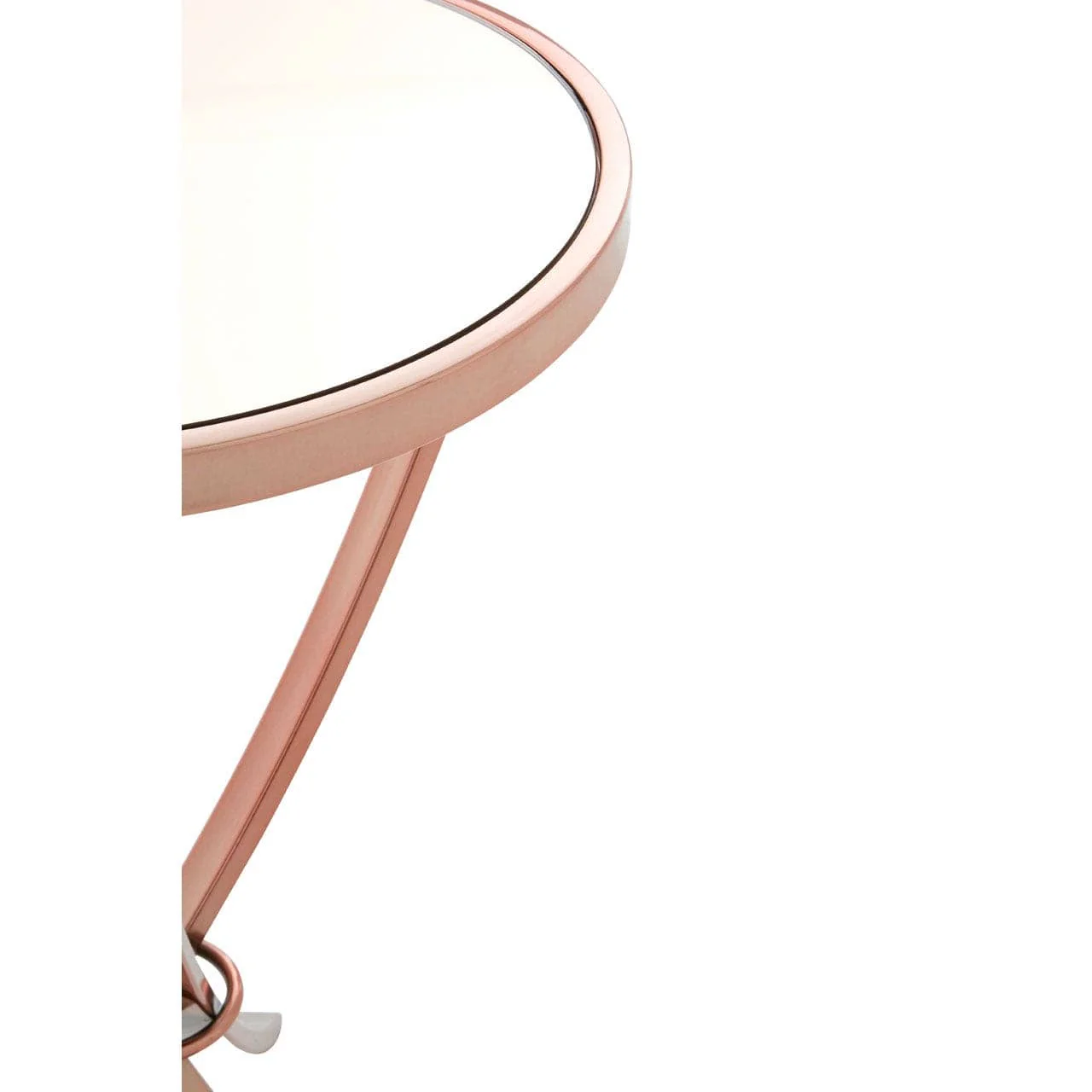 Allure Rose Gold Pinched Side Table - Image 2