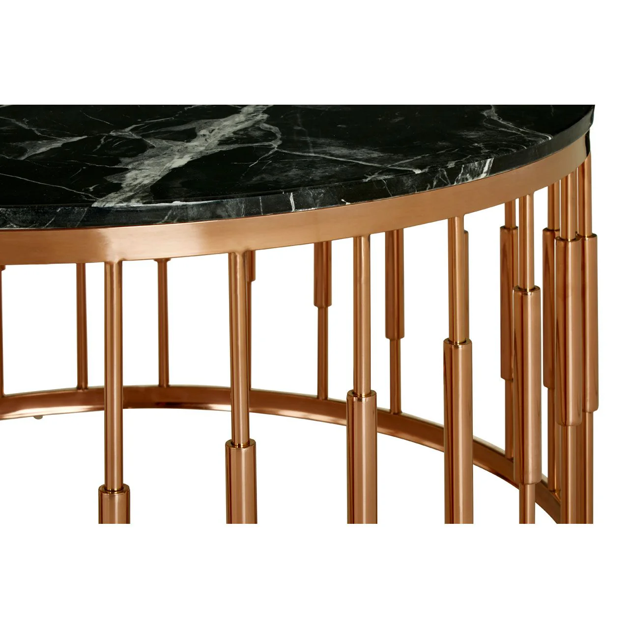 Alvaro Round Marble Top Coffee Table - Image 5