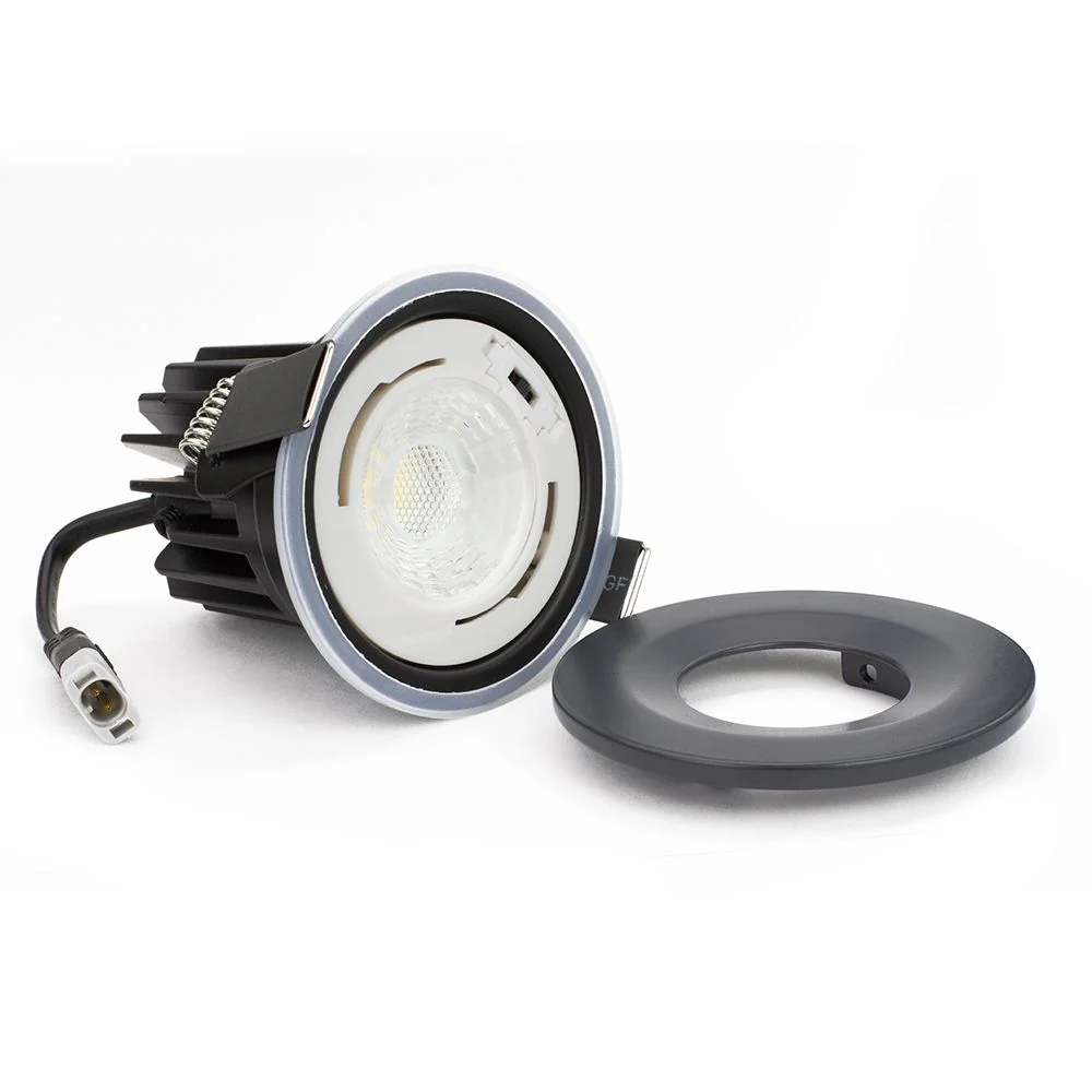 Anthracite CCT Fire Rated LED Dimmable 10W IP65 Downlight - Image 3