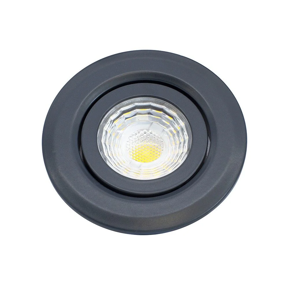 Anthracite Tiltable Adjustable 4K Fire Rated LED 6W IP44 Dimmable Downlight - Image 2
