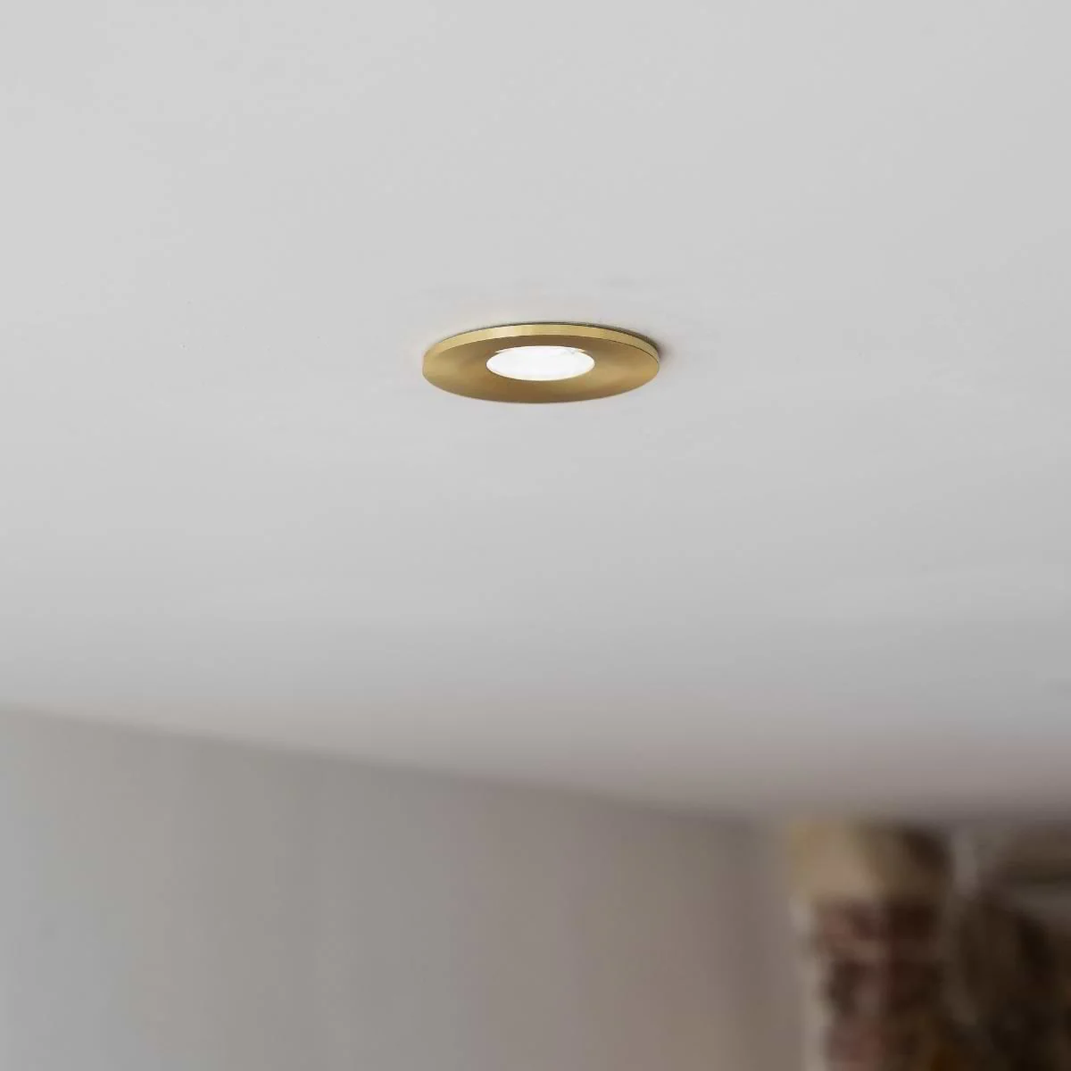 Antique Brass CCT Dim To Warm Fire Rated LED Dimmable 10W IP65 Downlight - Image 3