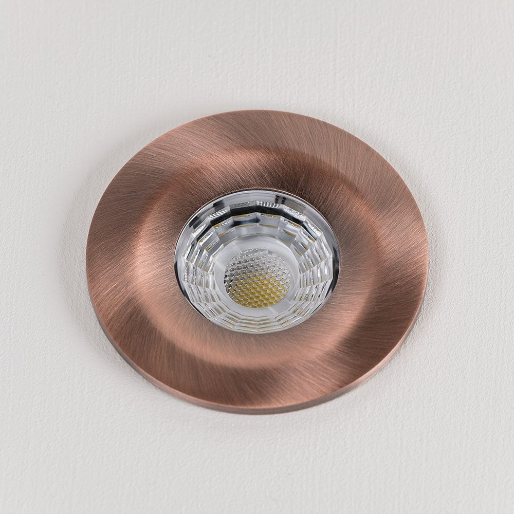 Antique Copper CCT Fire Rated LED Dimmable 10W IP65 Downlight - Image 4
