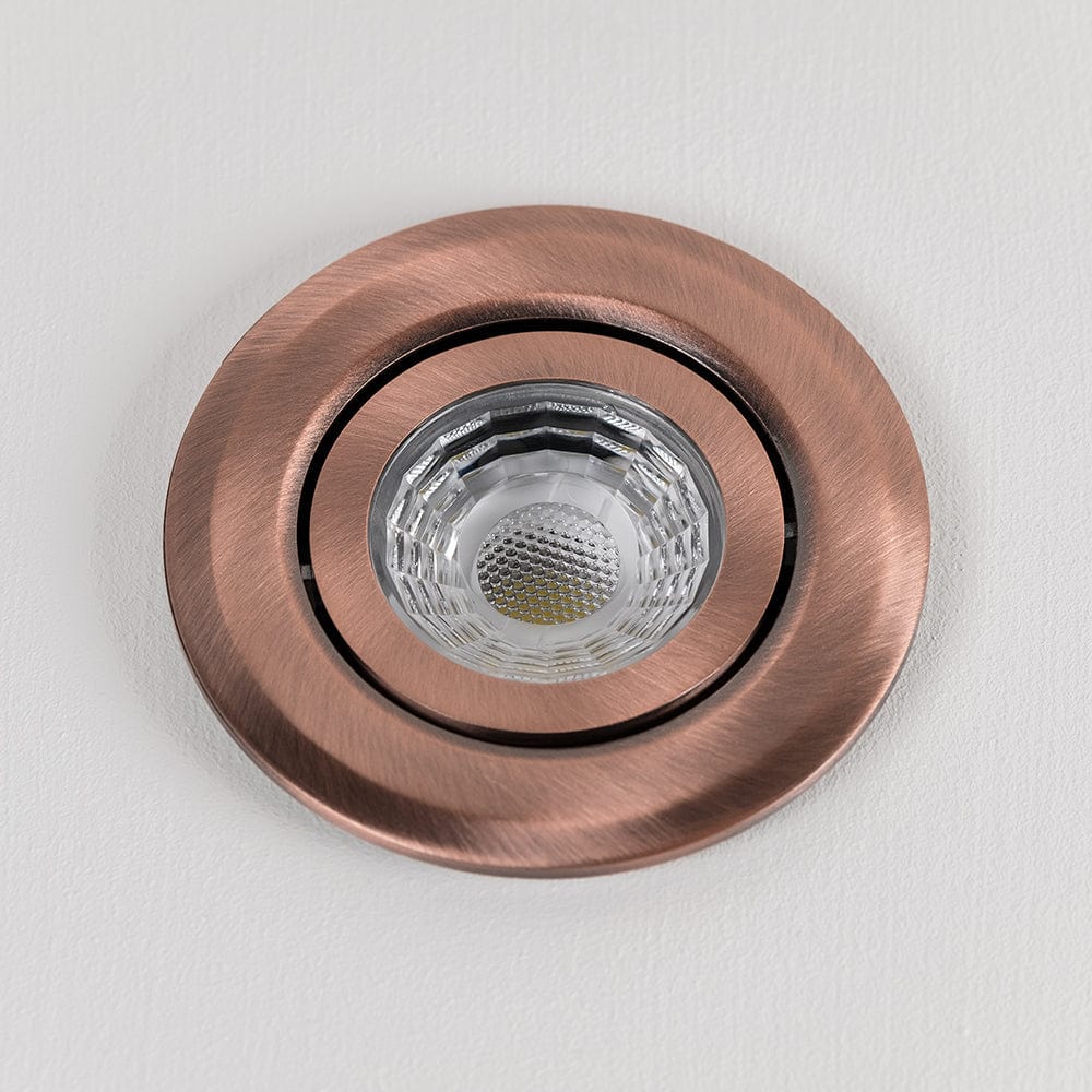 Antique Copper Tiltable Adjustable 4K Fire Rated LED 6W IP44 Dimmable Downlight - Image 3