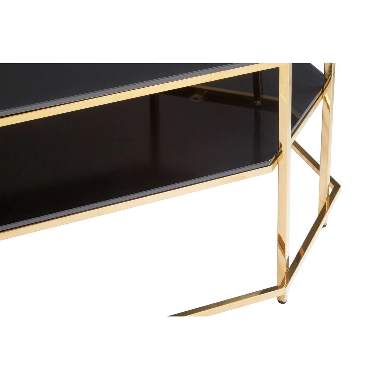 Arezzo Black Tempered Glass Coffee Table - Image 5