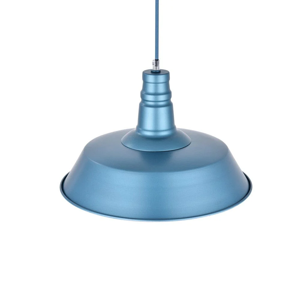Aston Blue Industrial Breakfast Bar Pendant Light - Argyll - Image 4