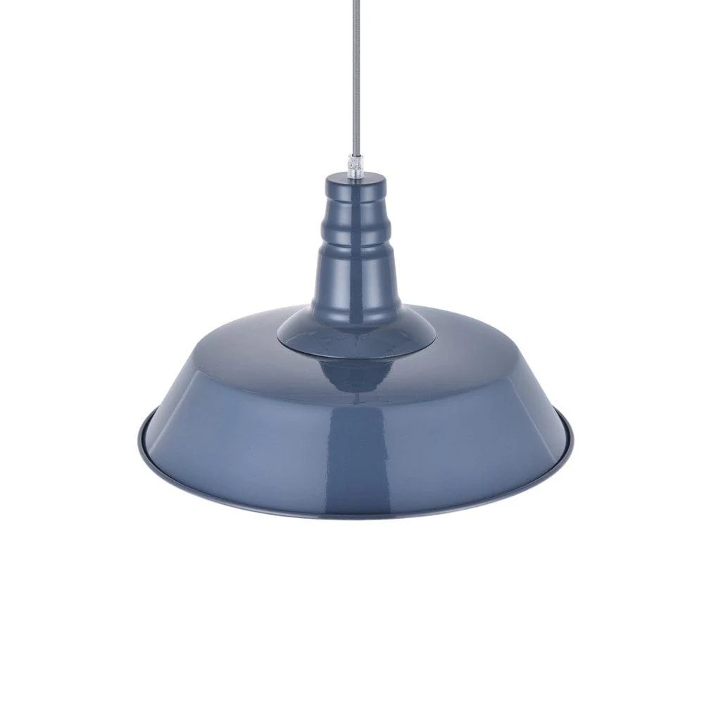 Leaden Grey Slate Industrial Breakfast Bar Pendant Light - Argyll - Image 4