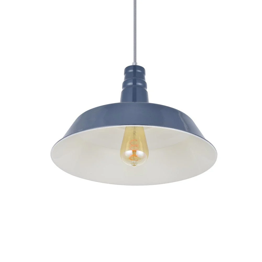 Leaden Grey Slate Industrial Breakfast Bar Pendant Light - Argyll - Image 5