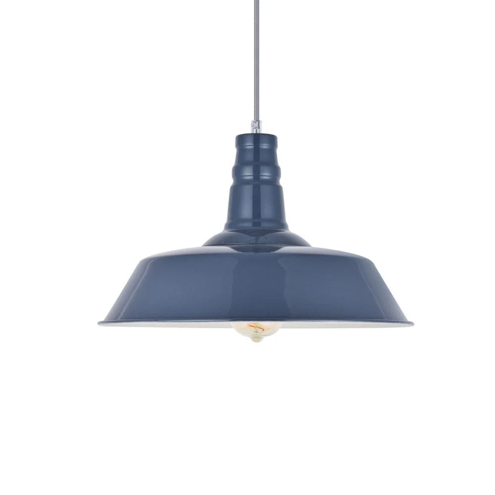 Leaden Grey Slate Industrial Breakfast Bar Pendant Light - Argyll - Image 6