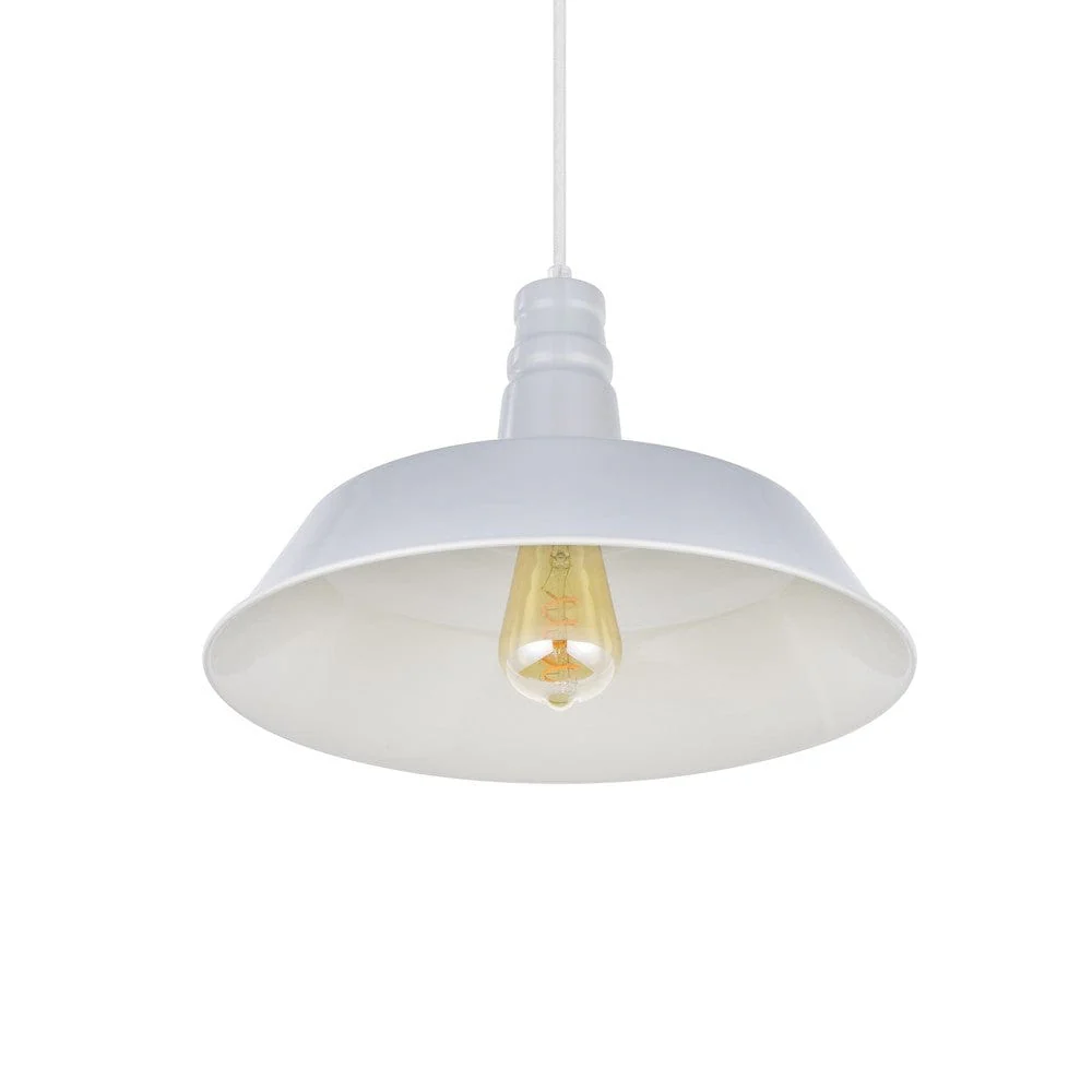 Grey Haze Industrial Breakfast Bar Pendant Light - Argyll - Image 6