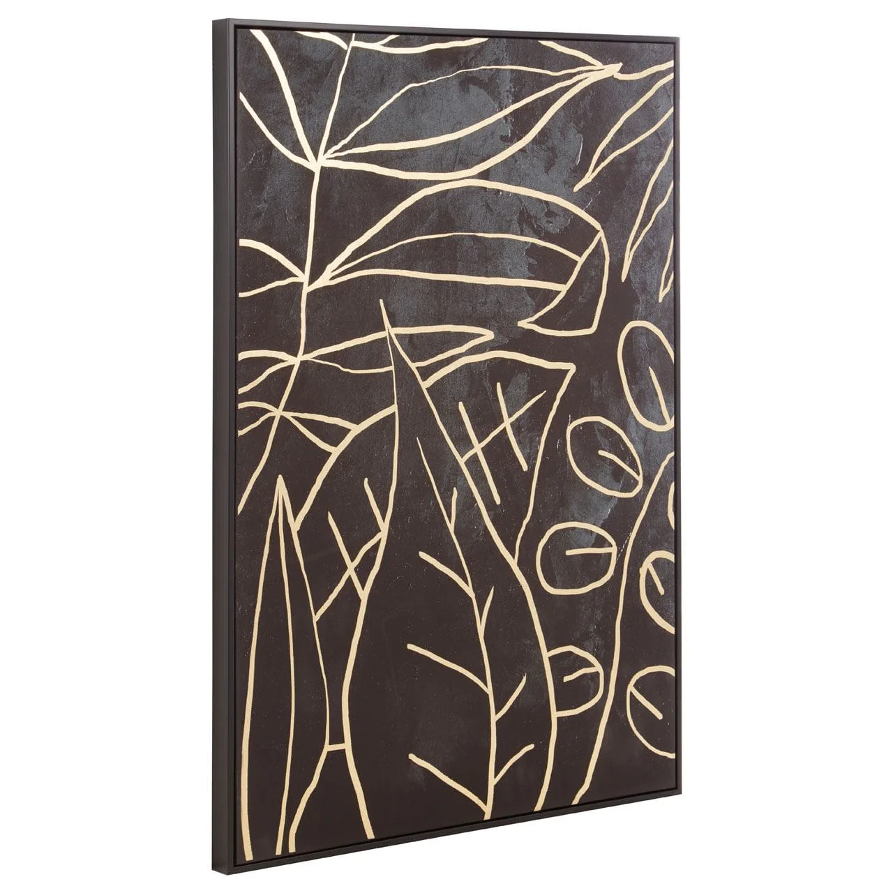 Astratto Canvas Black And Gold Wall Art - Image 3