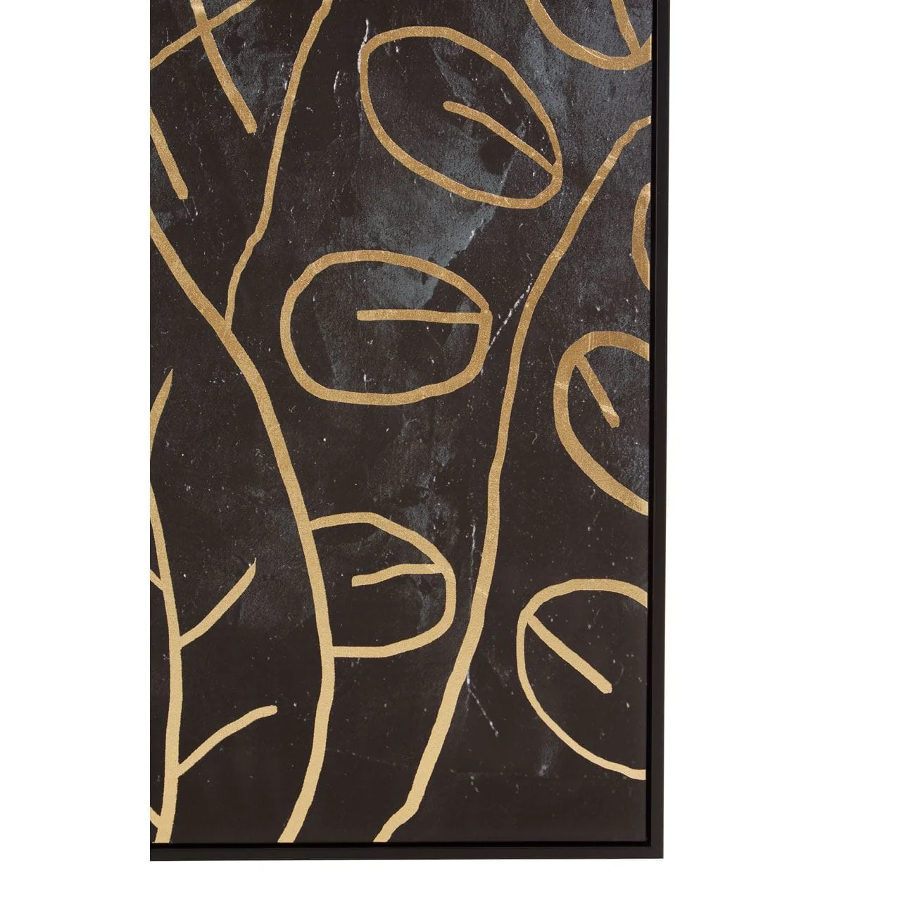 Astratto Canvas Black And Gold Wall Art - Image 5