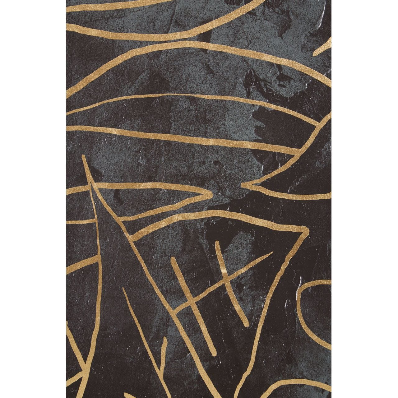 Astratto Canvas Black And Gold Wall Art - Image 6