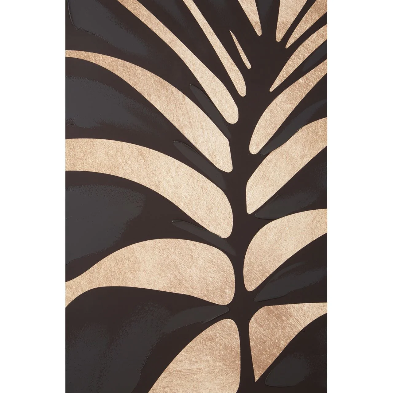 Astratto Canvas Black Leaf Design Wall Art - Image 8