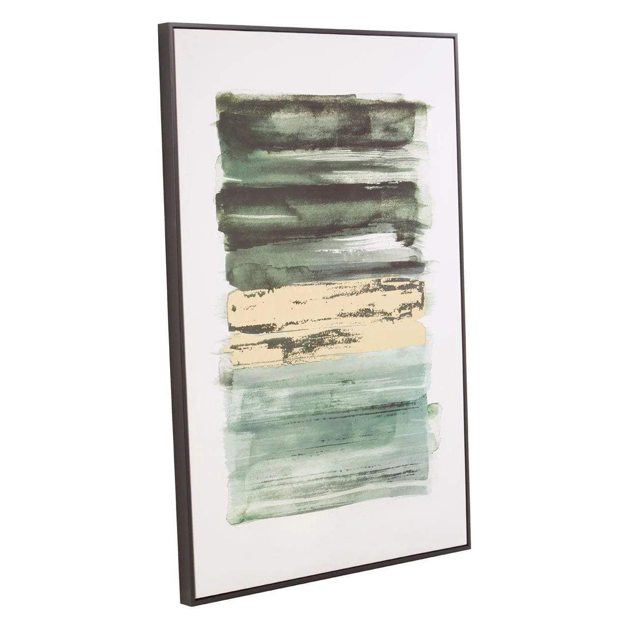 Astratto Canvas Green And Gold Wall Art - Image 2