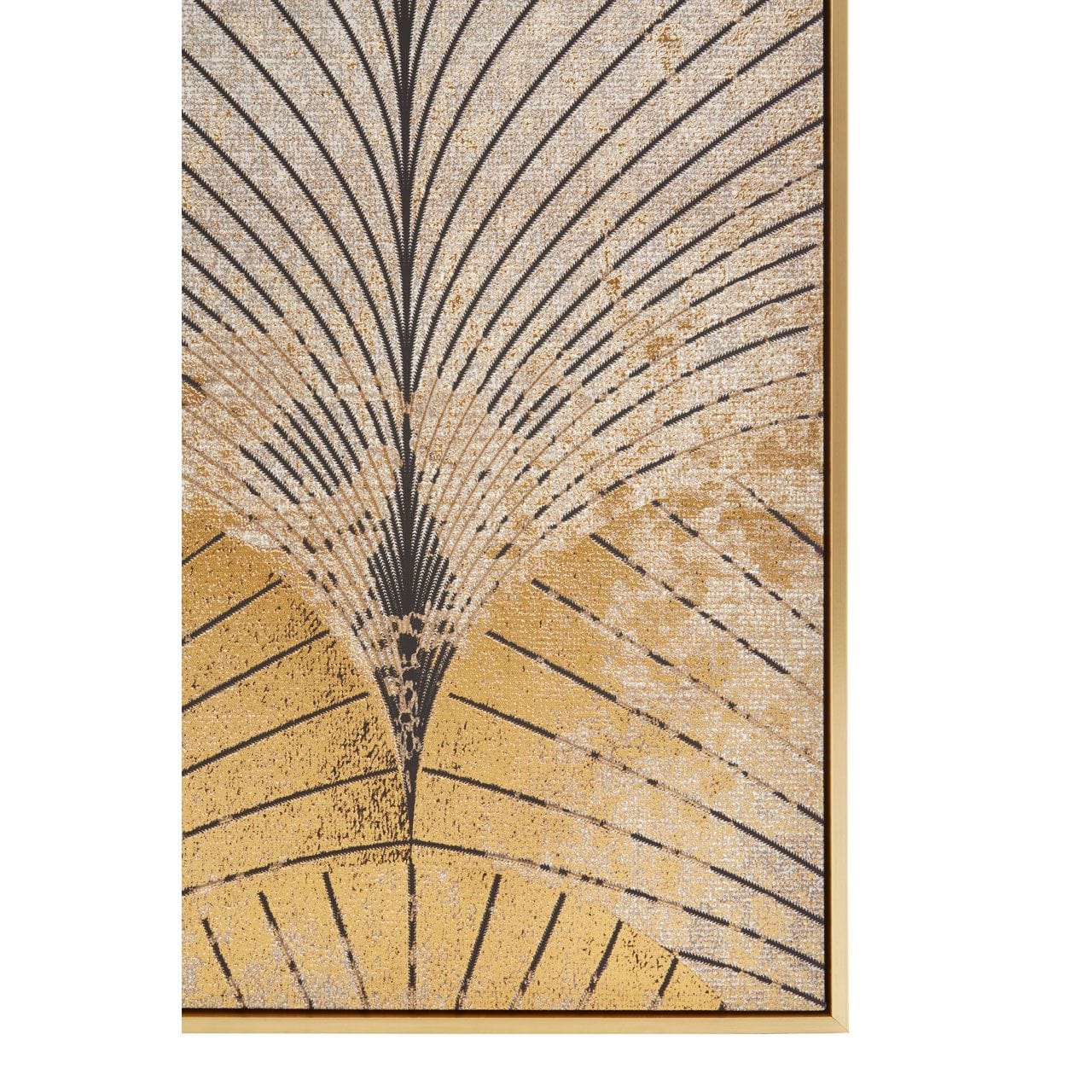 Astratto Canvas Grey And Gold Finish Wall Art - Image 4