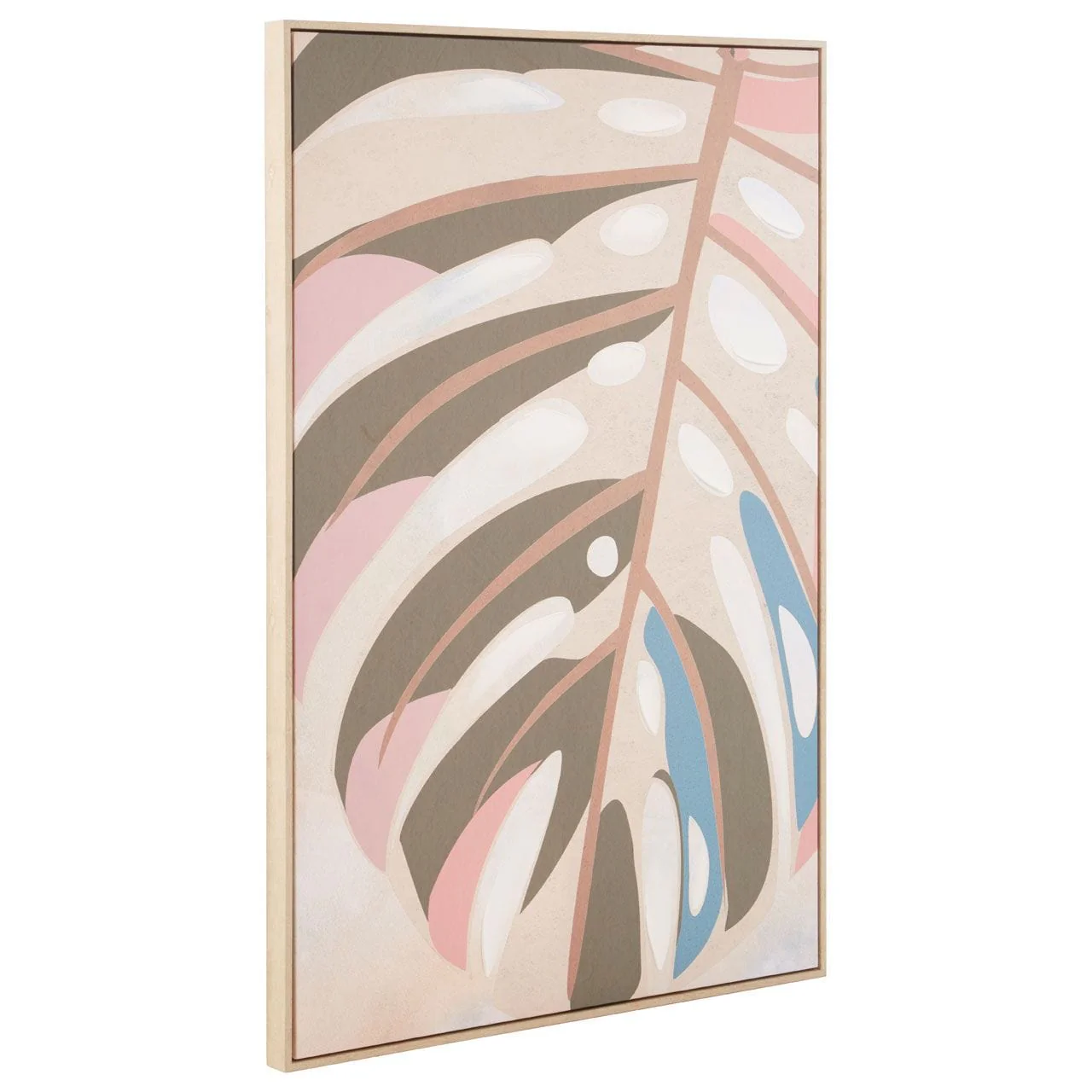 Astratto Canvas Leaf Design Wall Art - Image 2