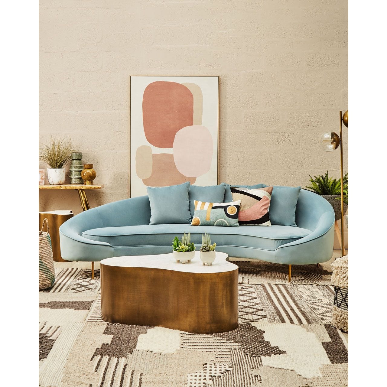 Astratto Canvas Natural Wall Art - Image 2
