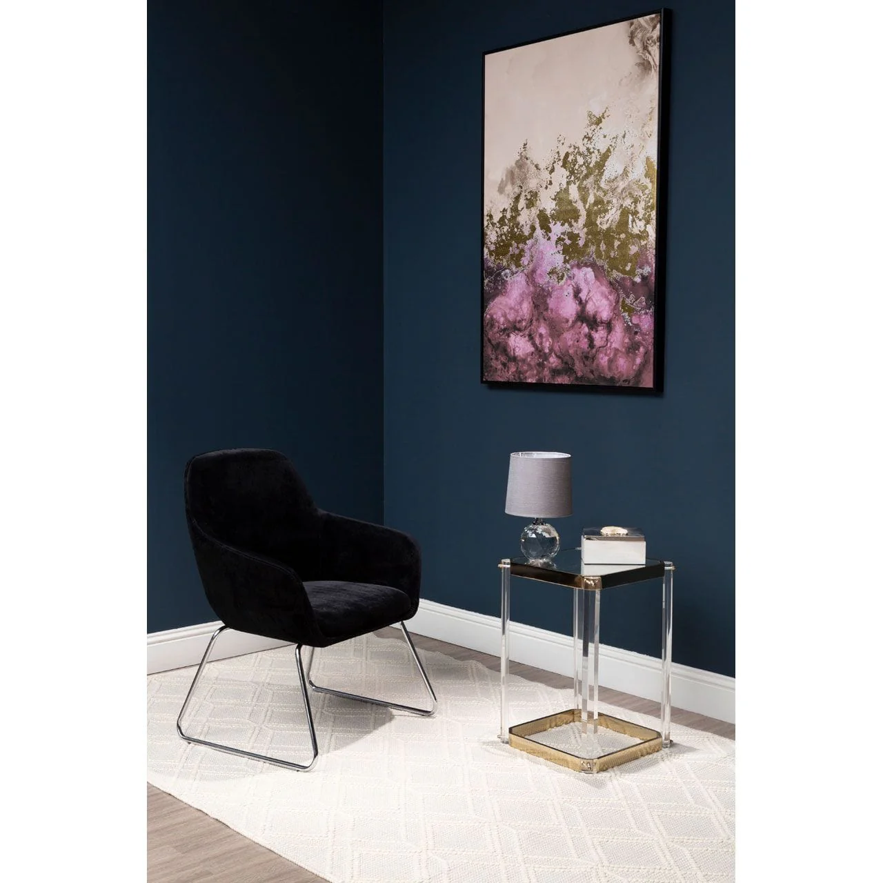 Astratto Cream / Mauve Wall Art - Image 2
