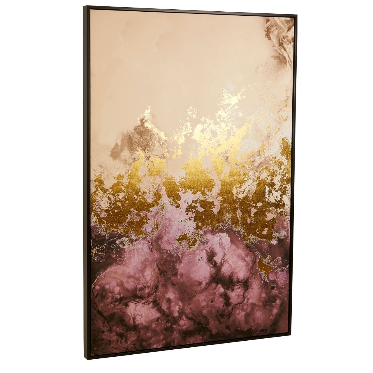 Astratto Cream / Mauve Wall Art - Image 3