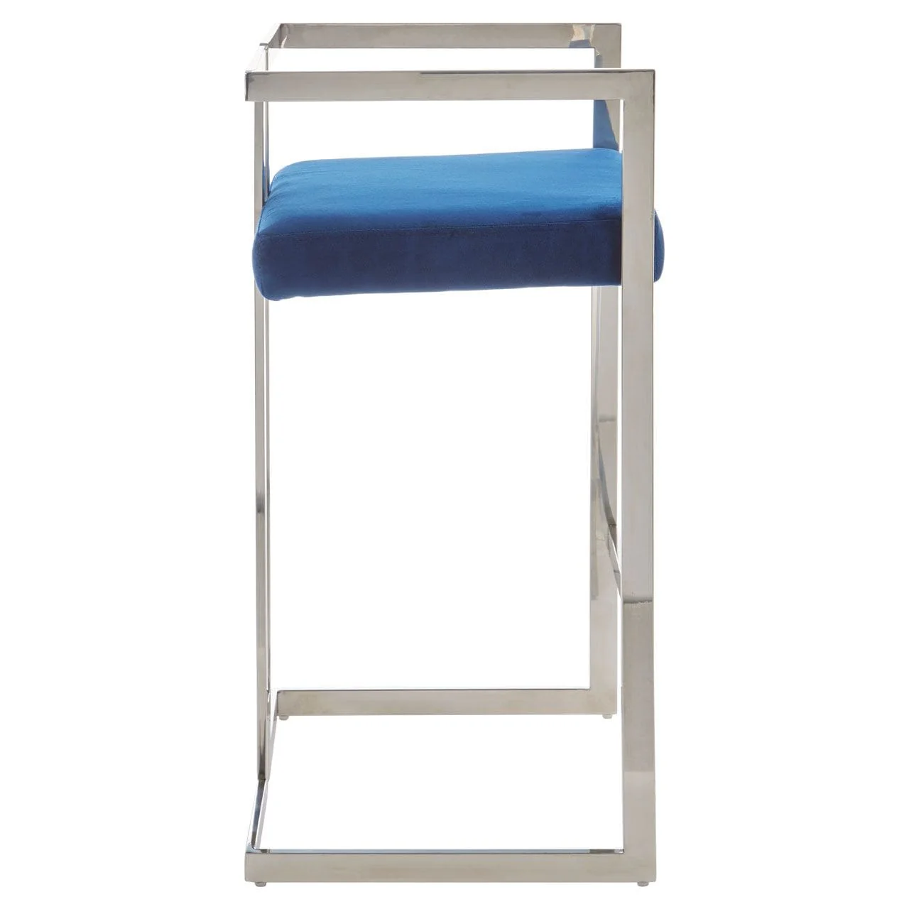 Gloria Blue And Silver Bar Stool - Image 4