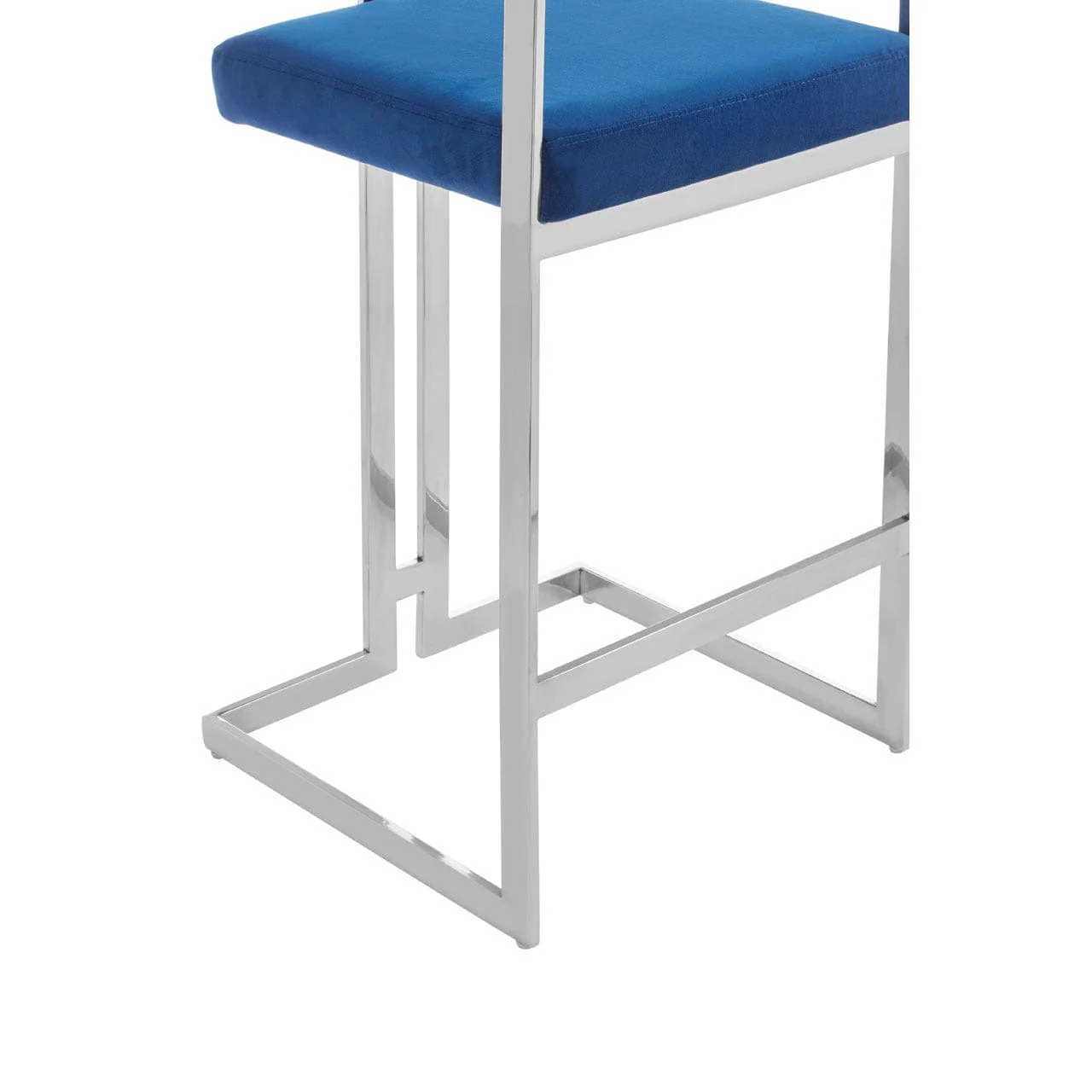 Gloria Blue And Silver Bar Stool - Image 7