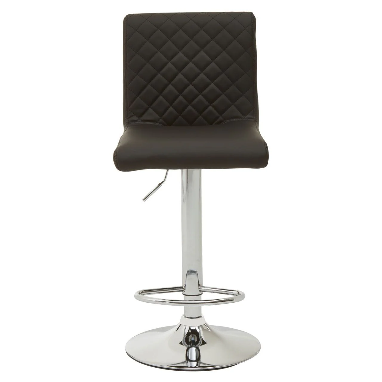 Dynasty Bar Chair In Black Leather Effect - Image 2
