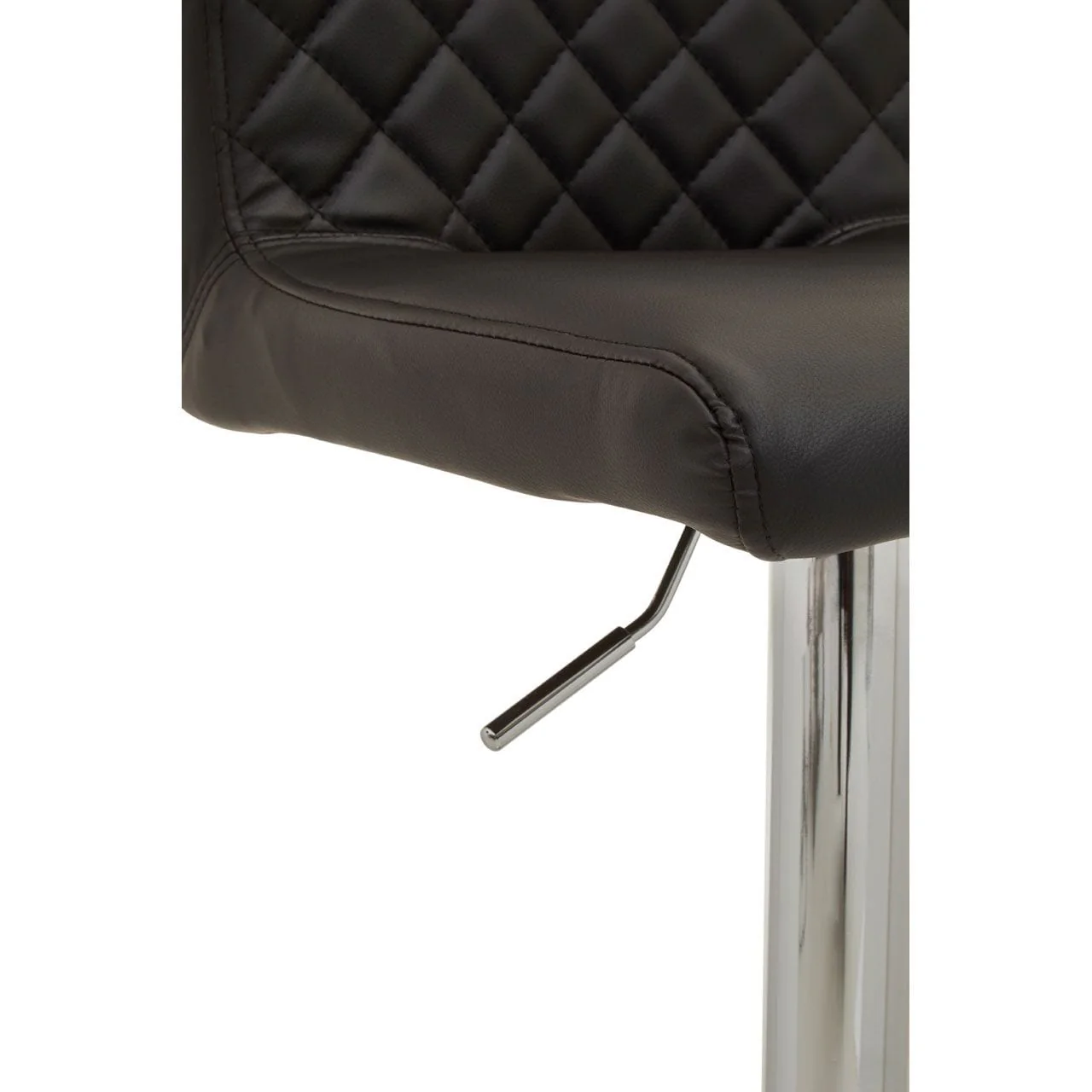 Dynasty Bar Chair In Black Leather Effect - Image 5