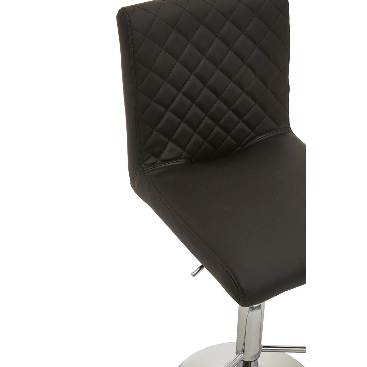 Dynasty Bar Chair In Black Leather Effect - Image 7