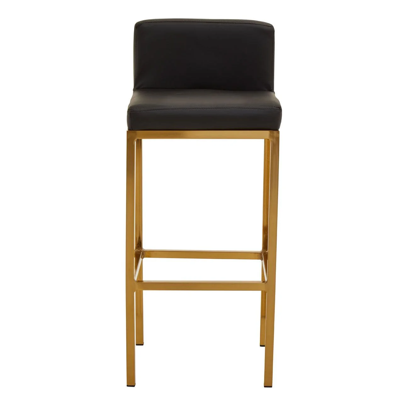 Dynasty Bar Chair Black Leather Effect - Tall - Image 2