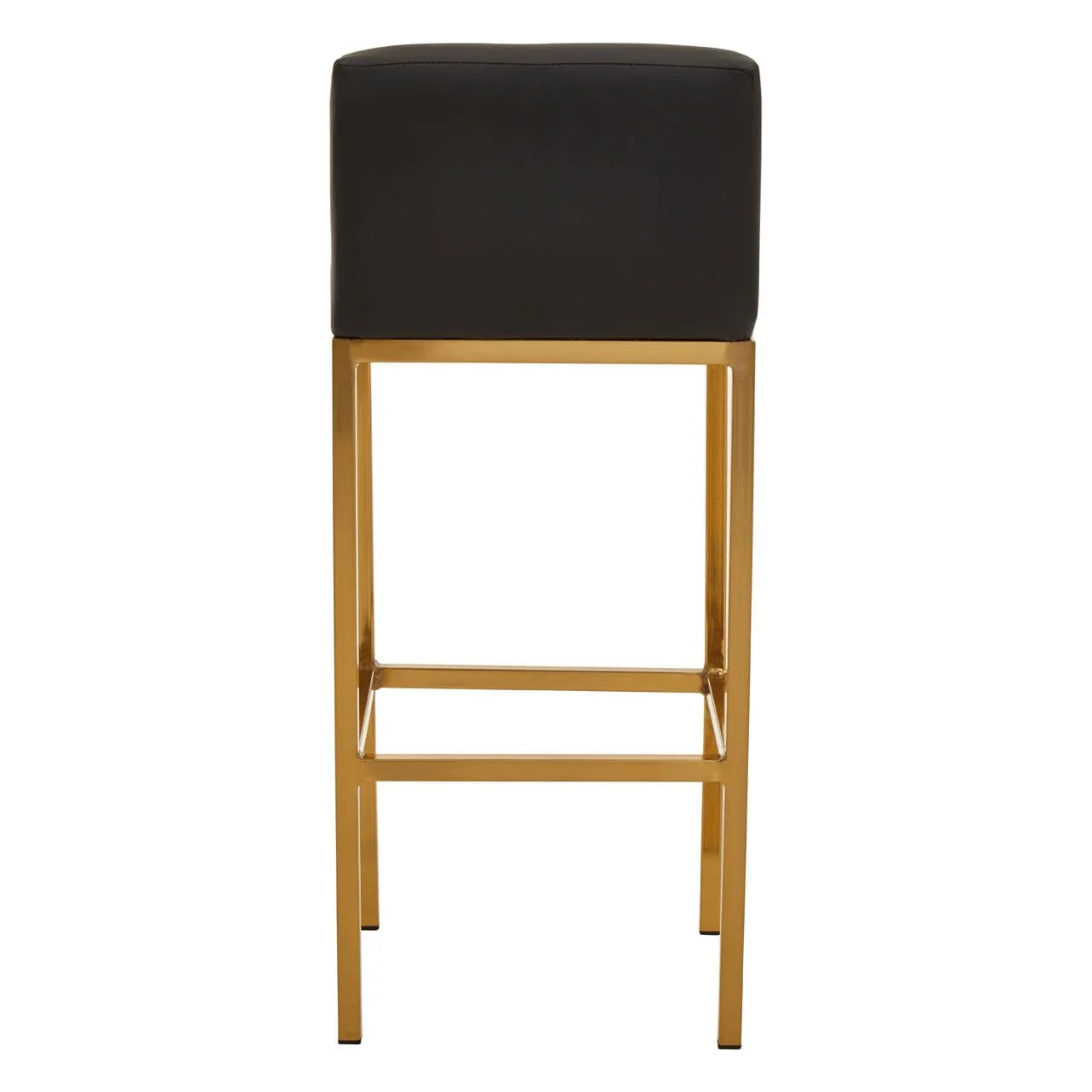 Dynasty Bar Chair Black Leather Effect - Tall - Image 4